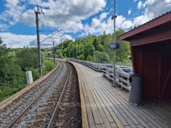 Plattform ved Svingen stasjon