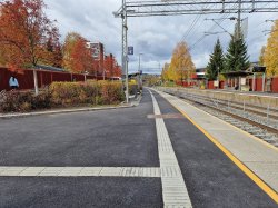 Plattform på Haugenstua stasjon